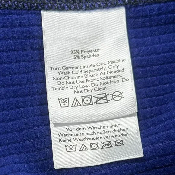 Eddie Bauer First Ascent Pullover Womens Navy Blue Half Zip Activewear Jacket L - Picture 10 of 12